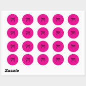 Sticker Rond Renvoyé. Prochain chapitre. (Feuille)