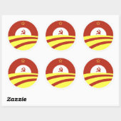 Sticker Rond Répandre La Richesse (Feuille)