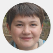 Sticker Rond Répandre l'amour partout (Devant)