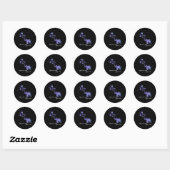 Sticker Rond Répandre L'Espoir Trouver Un Traitement Alzheimer  (Feuille)