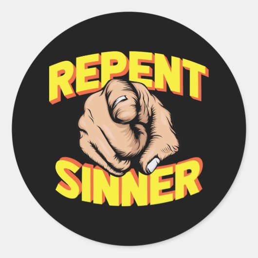 Sticker Rond Repérer le vendeur (Devant)