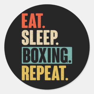 Sticker Rond Répéter la boîte de nuit - Funny Retro Vintage Box