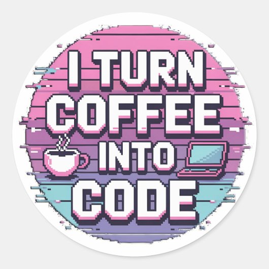 Sticker Rond Répéter le code du sommeil (Devant)