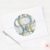 Sticker Rond Répétition géométrique III (Enveloppe)