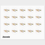 Sticker Rond réplication ADN (Feuille)