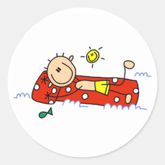 Sticker Rond Repos Été