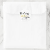 Sticker Rond Repose Sorcière Visage Halloween Costume Party (Sac)