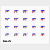 Sticker Rond Républicain sortant (Feuille)