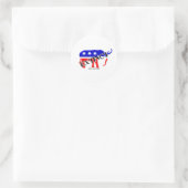 Sticker Rond Républicain sortant (Sac)