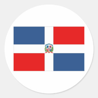 Sticker Rond République dominicaine