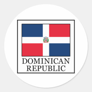 Sticker Rond République dominicaine