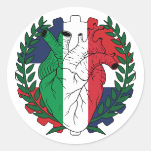 Sticker Rond République Dominicaine Saint Josephs Italie