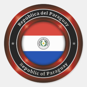 Sticker Rond République du Paraguay