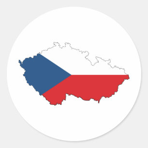 Sticker Rond République tchèque CZ