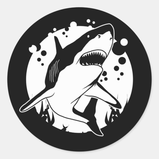 Sticker Rond Requin (Devant)