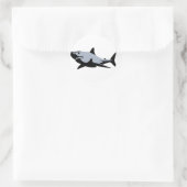 Sticker Rond Requin (Sac)
