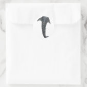 Sticker Rond Requin baleine (Sac)