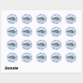 Sticker Rond Requin de Floride (Feuille)