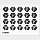 Sticker Rond Requin de piscine (Feuille)