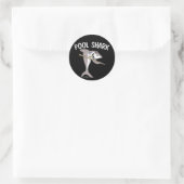 Sticker Rond Requin de piscine (Sac)