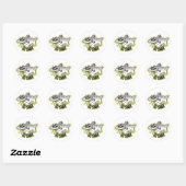 Sticker Rond Requin gras (Feuille)