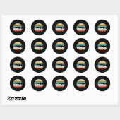 Sticker Rond requin marteau (Feuille)