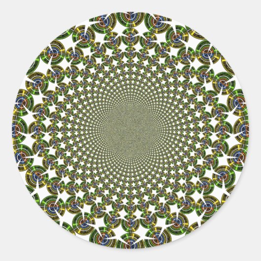 Sticker Rond Requins traditionnels sans fil (Devant)