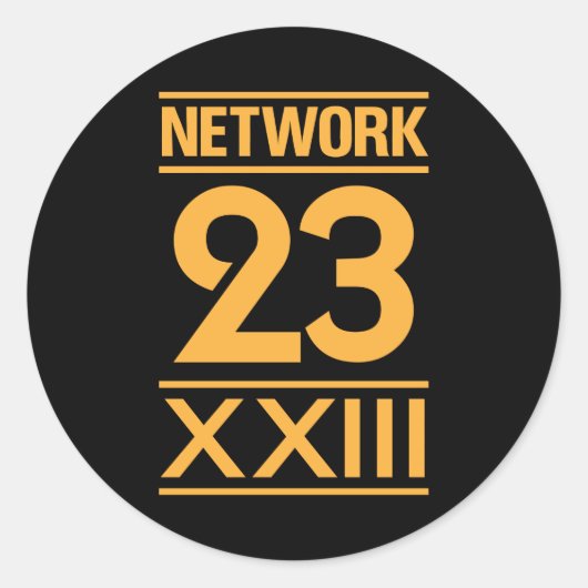 Sticker Rond Réseau 23 (Devant)