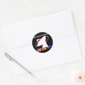 Sticker Rond Réseau spatial profond de la NASA (Enveloppe)