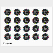 Sticker Rond Réservation Colorée 2 (Feuille)