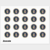 Sticker Rond Résident des États-Unis (Feuille)