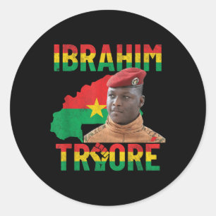 Sticker Rond Résistance Afrique Thomas Sankara Burkina Faso Ibr