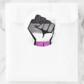 Sticker Rond Résistance asexuée (Sac)