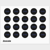 Sticker Rond Résistance au code Morse subtil F T 8647 Féministe (Feuille)