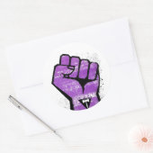 Sticker Rond Résistance lesbienne (Enveloppe)