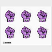 Sticker Rond Résistance lesbienne (Feuille)