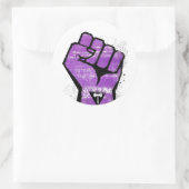 Sticker Rond Résistance lesbienne (Sac)