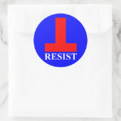 Sticker Rond Résister (Sac)