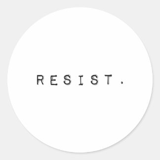 Sticker Rond Résister À L'Administration Trump - Limited Editio