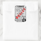 Sticker Rond Résistez ! (Sac)