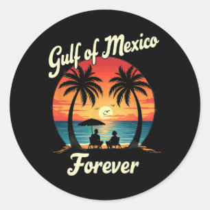 Sticker Rond Résistez À Trump Gulf Of Mexico Forever 2