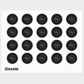 Sticker Rond Respect Love Support Sensibilisation sur l'autisme (Feuille)