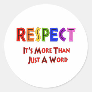 Sticker Rond Respect Rainbow