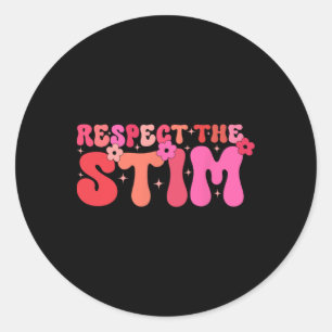 Sticker Rond Respecter le stimulus autisme autostimulation auti