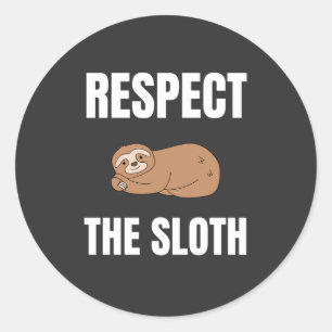 Sticker Rond Respectez La Fente