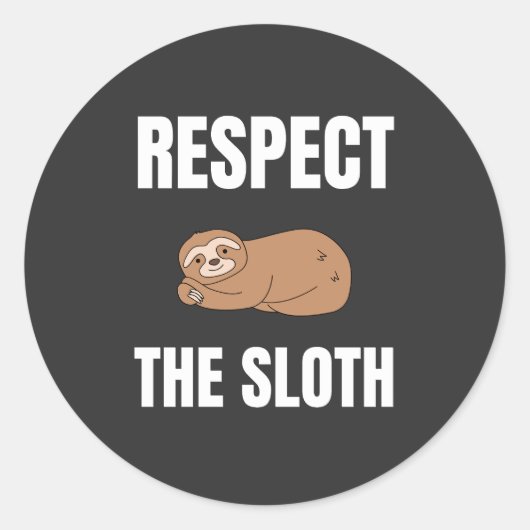 Sticker Rond Respectez La Fente (Devant)