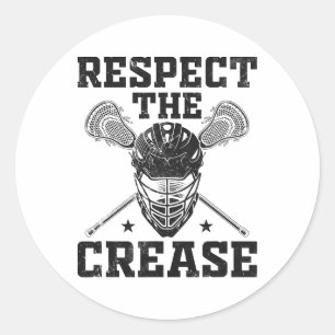 Sticker Rond Respectez Le Gardien De Crosse Crease