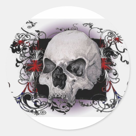 Sticker Rond Respectez nos morts (Devant)