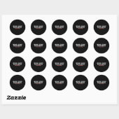 Sticker Rond Respectez Votre Entreprise (Feuille)