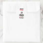 Sticker Rond Respire libre - ARRÊTER DE FUMER (Sac)